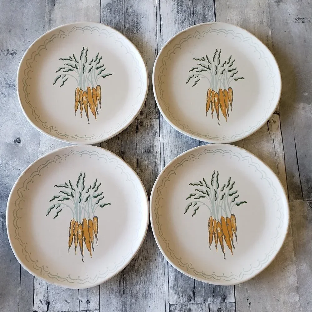 NWT – Threshold (Set of 4) Melamine Plates - Bunch of Carrots